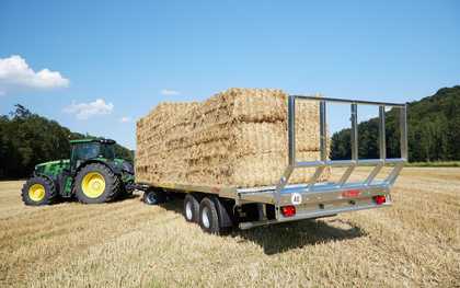 Bale transport trailers